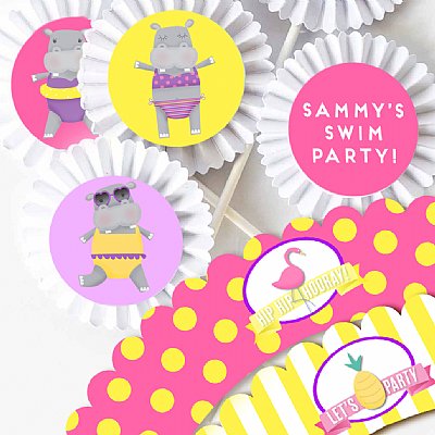 Hip Hippo Hooray! Cupcake Kit 