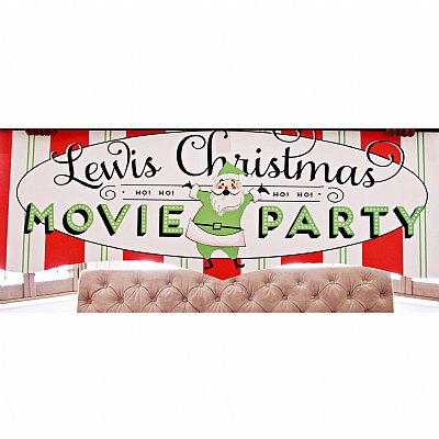 St. Nick Cinema Personalized Movie Night Sign