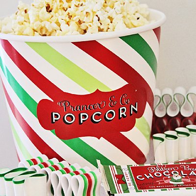 St. Nick Cinema Collection Luxe Popcorn Stickers