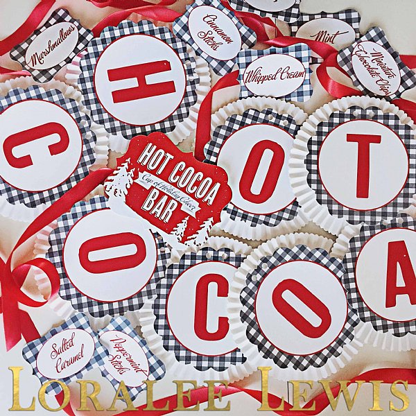 Hot Cocoa Rosette Banner