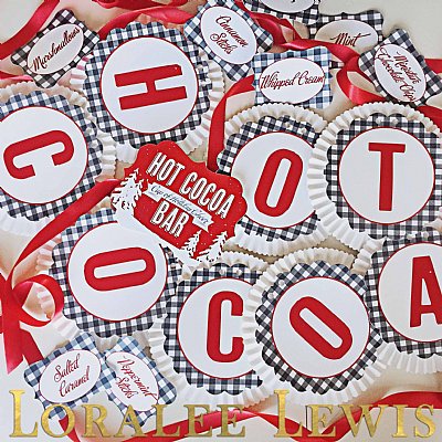 Hot Cocoa Rosette Banner