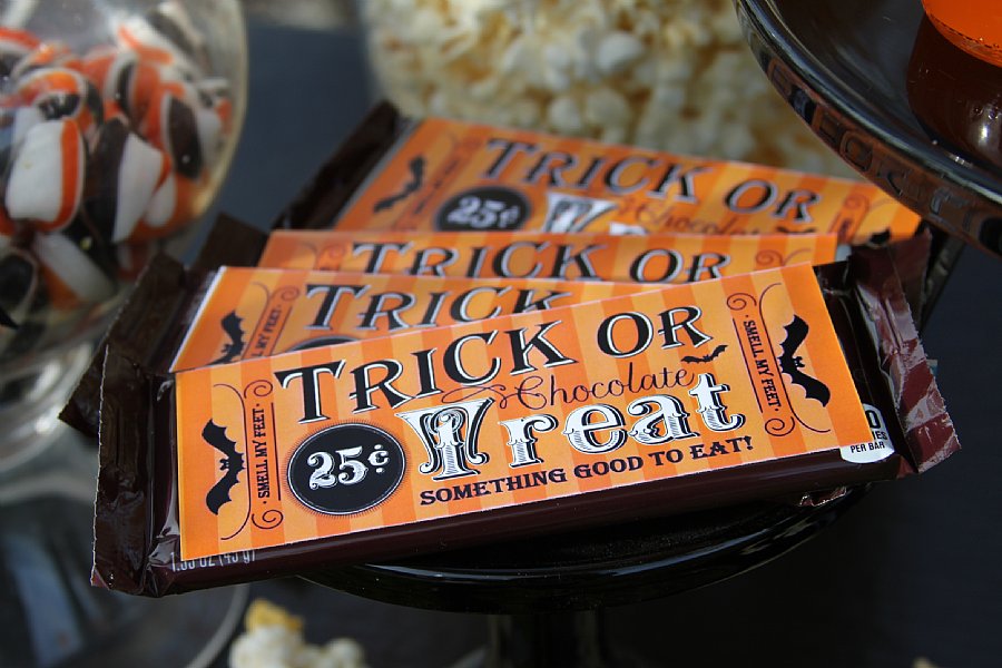Frighteningly Fun Candy Bar Labels