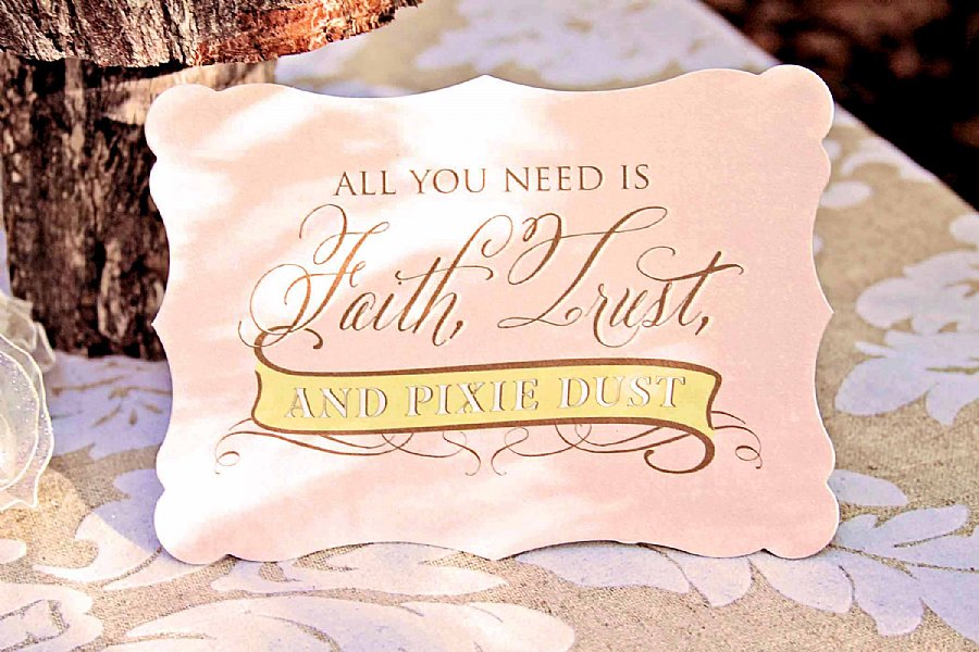 "Faith, Trust, Pixie Dust" and "Fairy Slippers" Sign Set