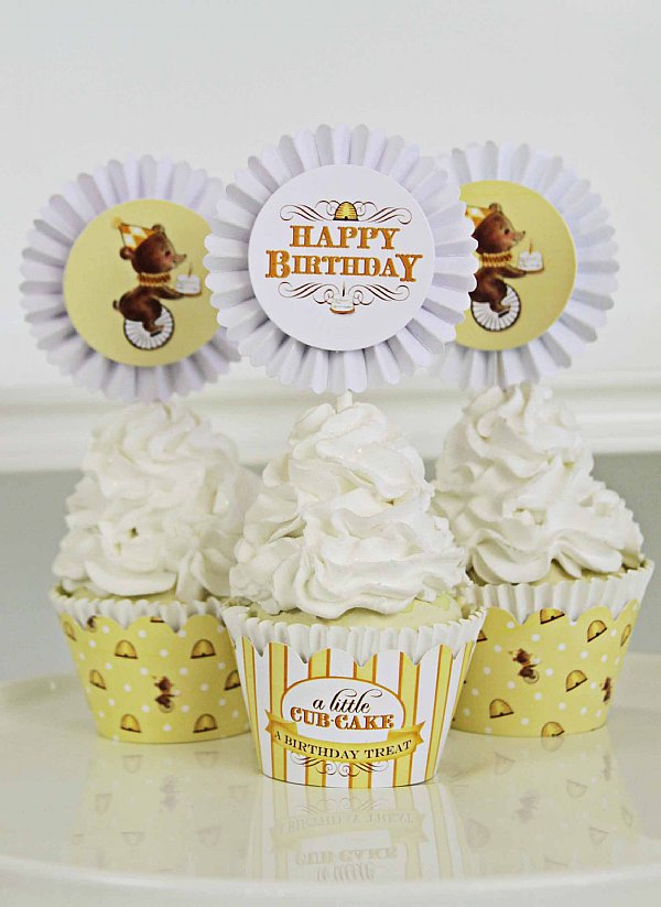 Birthday Bear Cupcake Kit