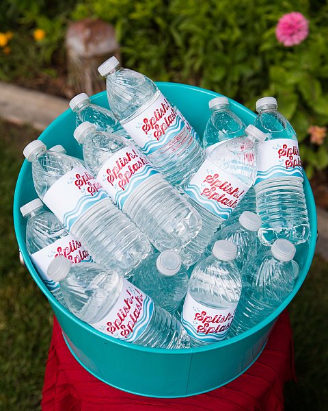 Splish Splash Water Bottle Labels
