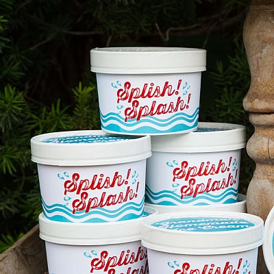 Splish Splash Ice Cream Cartons and Labels