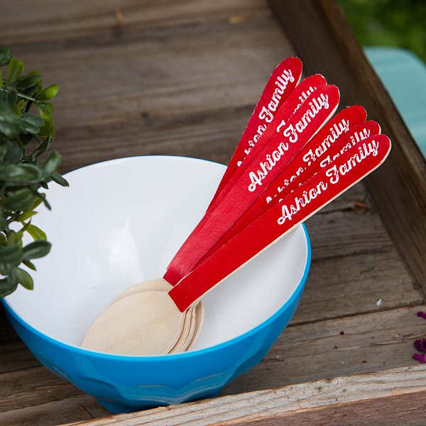Splish Splash Wooden Spoons with Labels