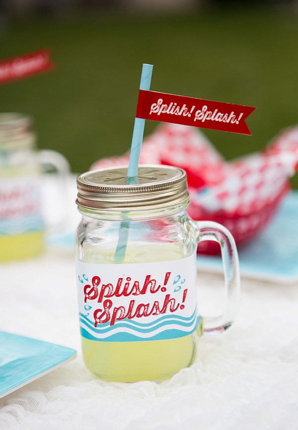 Splish Splash Water Bottle Labels