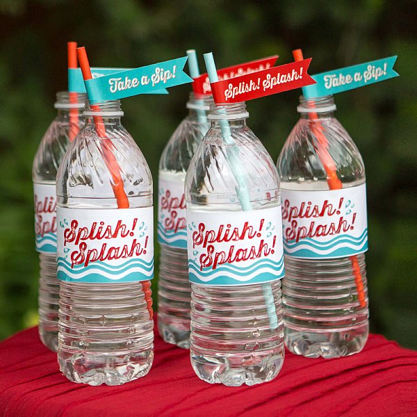 Splish Splash Water Bottle Labels