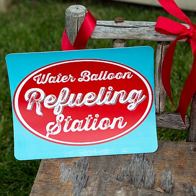 Splish Splash 8x10 "Refueling" Event Sign 