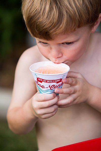 Splish Splash Snow Cone Cups and Labels