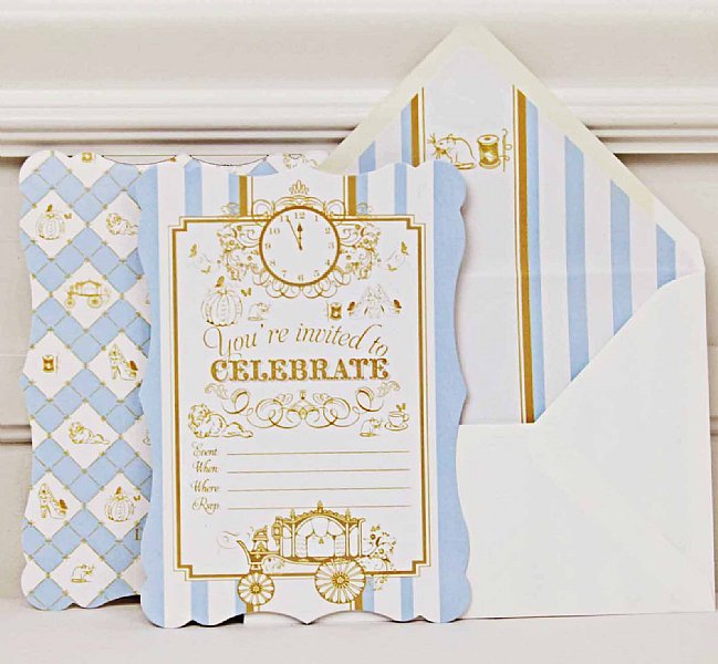 Cinderella Fill-In-the-Blank Invitation Set