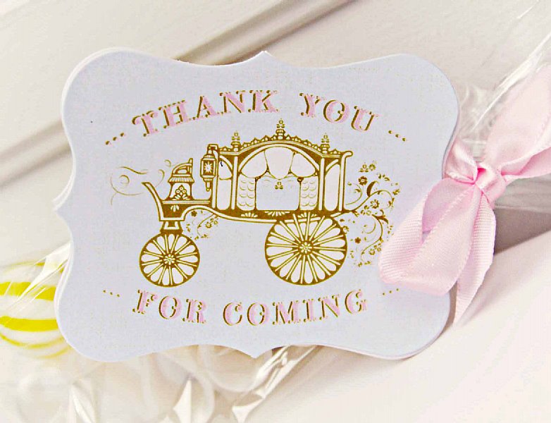 Cinderella Favor Tags