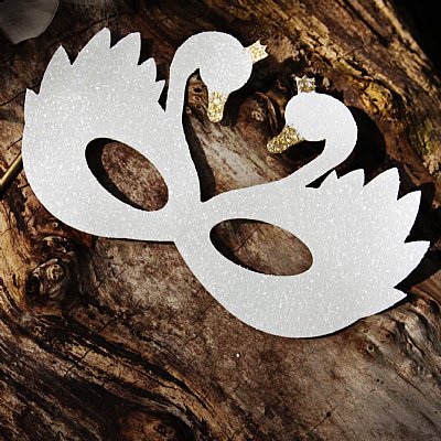 Swan Lake Glitter Masks