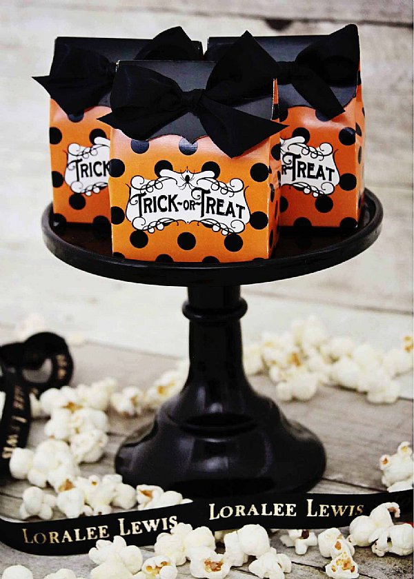 Halloween Polka-dot Favor Box