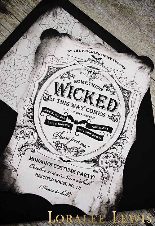 Something Wicked Personalized Invitation 