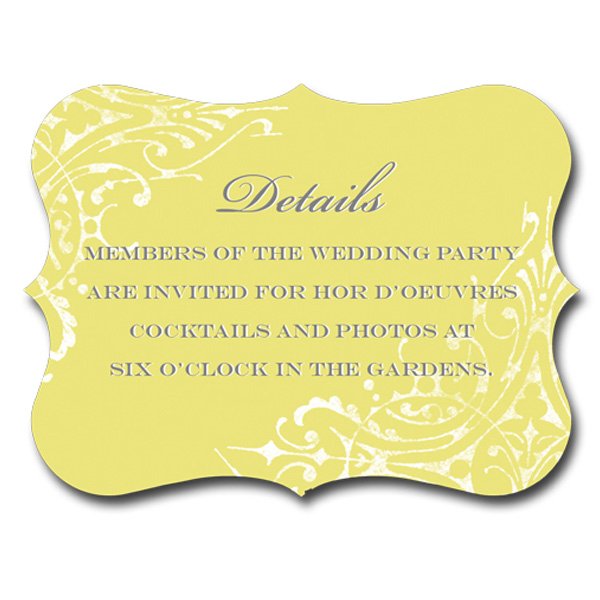 Wedding Invitation With Registry Information - Marriage ...