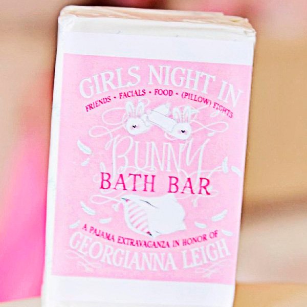 Slumber Party Rectangle Shaped Bath Bar Stickers