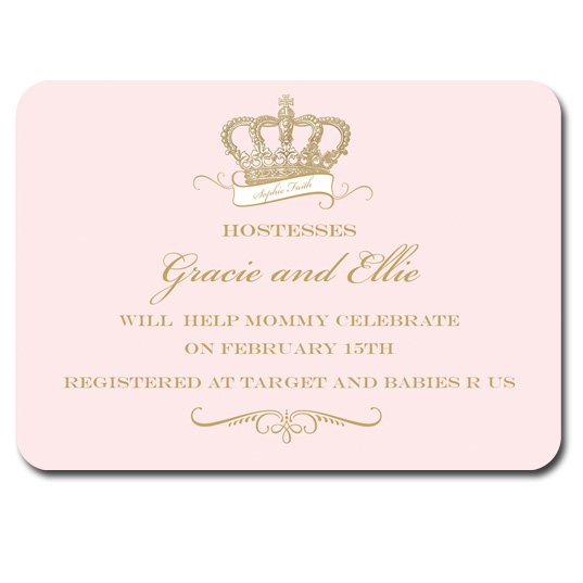 Crown Princess Invitation Insert