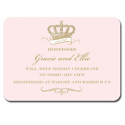 Crown Princess Invitation Insert