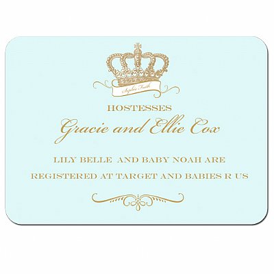 Crown Prince Invitation Insert