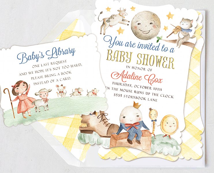 Nursery Rhyme Invitation Insert