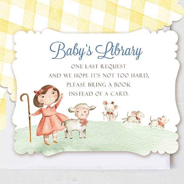 Nursery Rhyme Invitation Insert