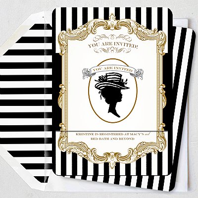 Black and White Collection Large Invitation Band