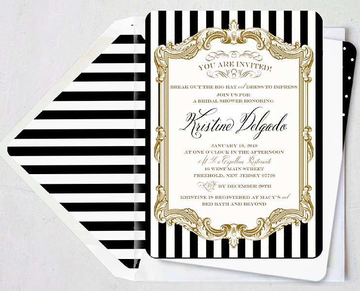 Black and White Collection Invitation