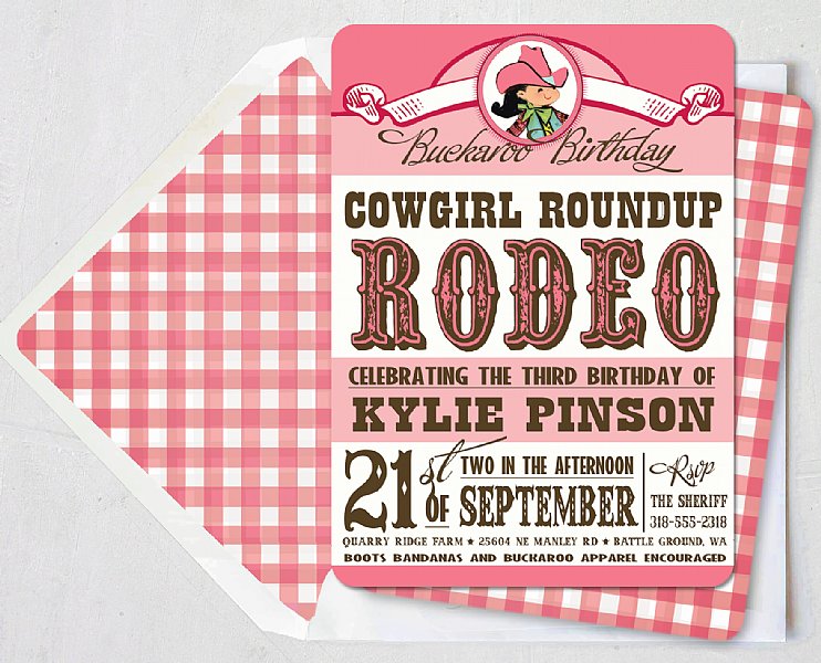 Rhinestone Cowgirl Invitation