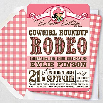 Rhinestone Cowgirl Invitation