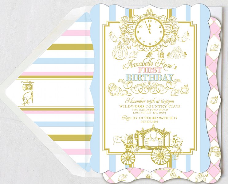 Cinderella Personalized Invitation Set