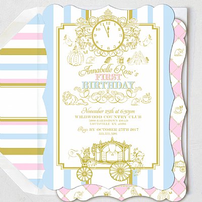 Cinderella Personalized Invitation Set