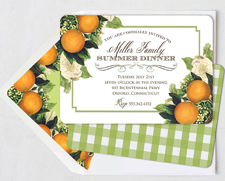Citrus Sweet Invitation