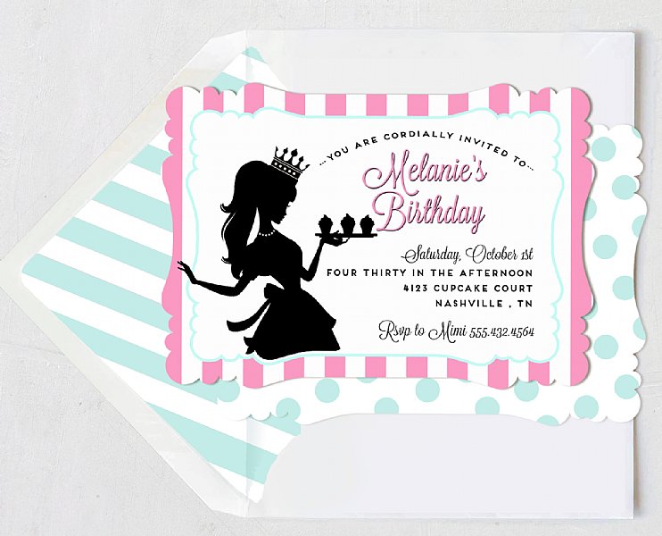 Cupcake Queen Invitation