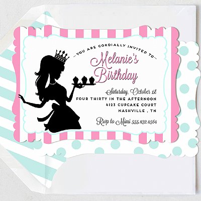 Cupcake Queen Invitation