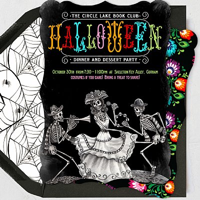Day of The Dead Personalized Invitation Set