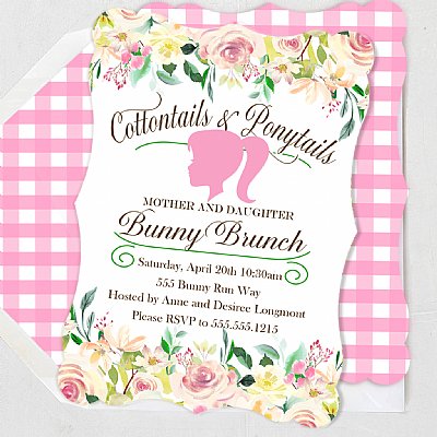 Cottontails Personalized Invitation Set