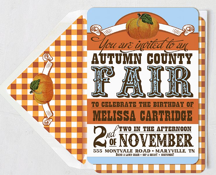 Fall County Fair Invitation