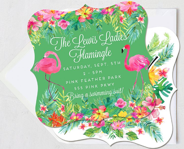 Flamingo Flamboyance Invitation