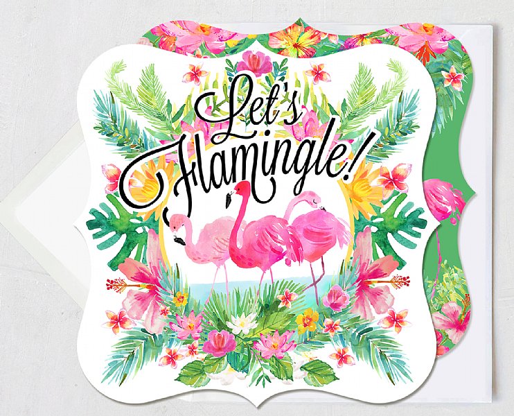 Flamingo Flamboyance Invitation