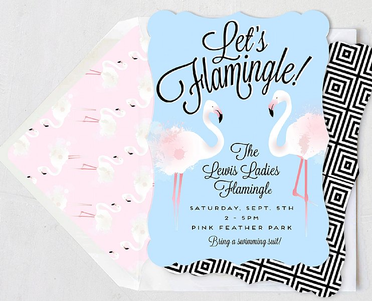 Flamingle Personalized Invitation Set