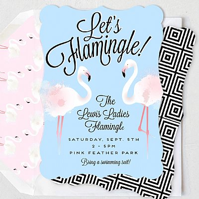 Flamingle Personalized Invitation Set