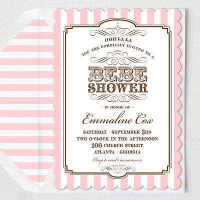 French Parlour Invitation (Pink)