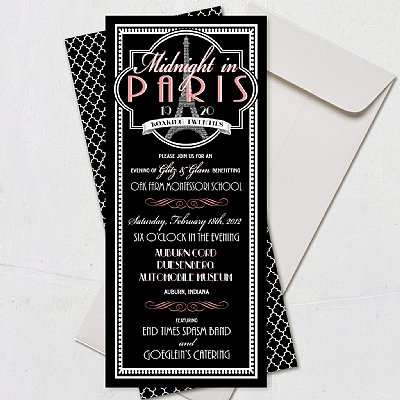 Midnight in Paris Invitation