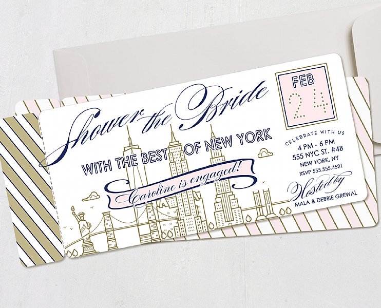 New York Personalized Invitations