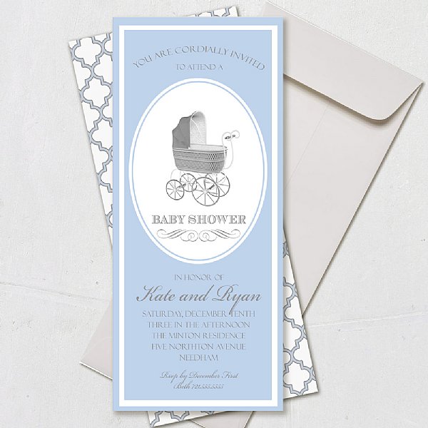 Pram Cameo Invitation