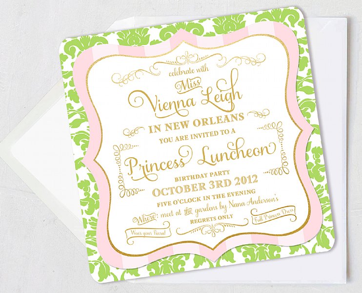 Princess and the Frog Invitation