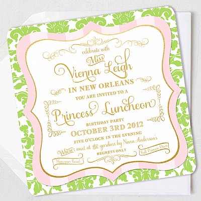 Princess and the Frog Invitation