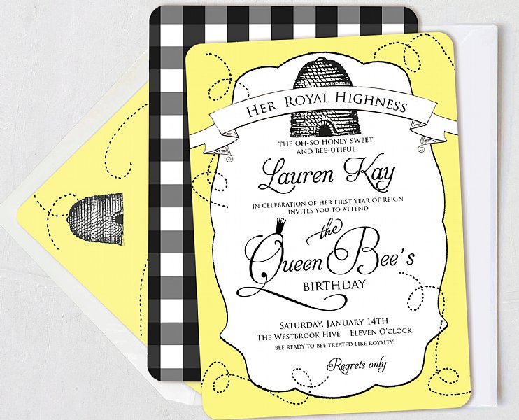 Queen Bee Invitation